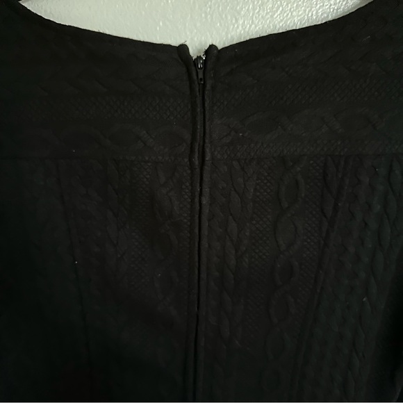 Anthropologie ModCloth Braid My Entire Day Dress Black - Picture 8 of 9